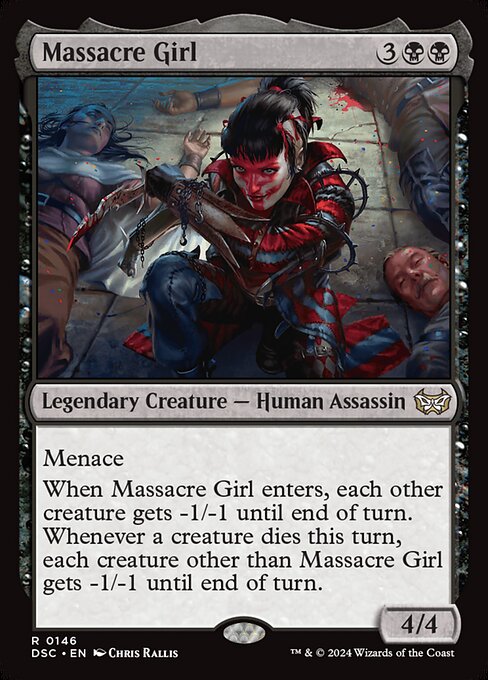 Massacre Girl (146) [Duskmourn: House of Horror Commander]