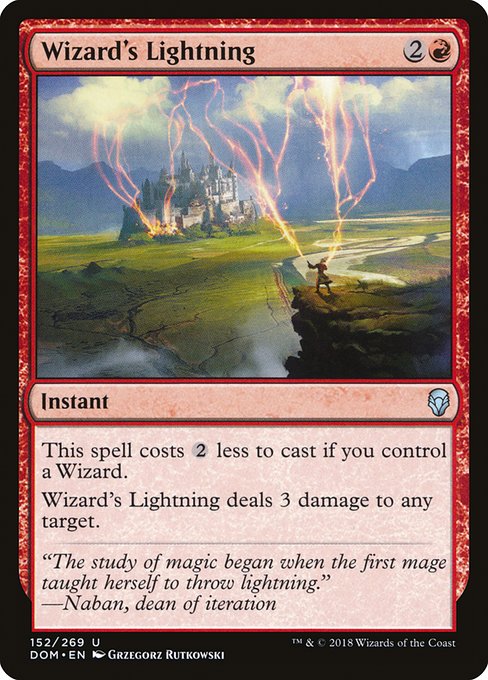 Wizard's Lightning (152) [Dominaria]