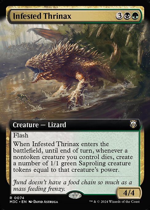 Infested Thrinax (74) [Modern Horizons 3 Commander]