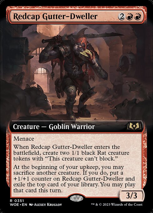 Redcap Gutter-Dweller (351) [Wilds of Eldraine] [Extended Art]