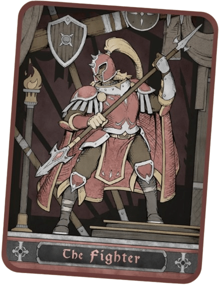 The Fighter Epic Resin Dice Set image 0