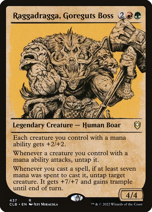 Raggadragga, Goreguts Boss (437) [Commander Legends: Battle for Baldur's Gate] [Showcase]