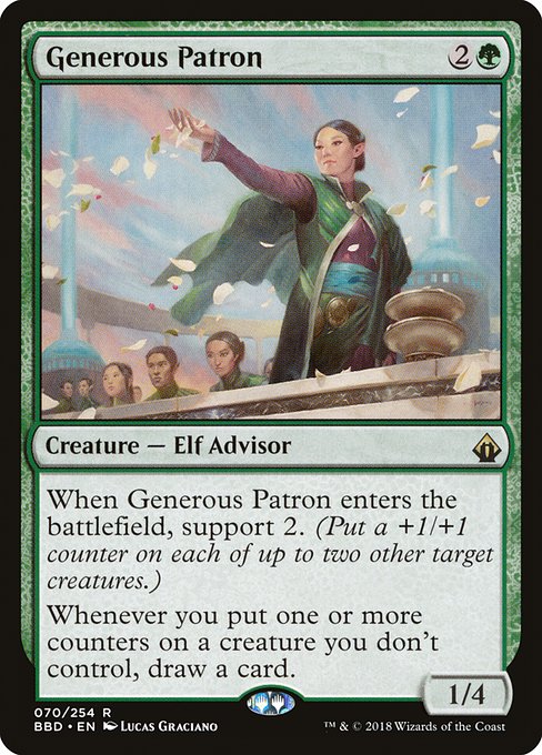 Generous Patron (70) [Battlebond]