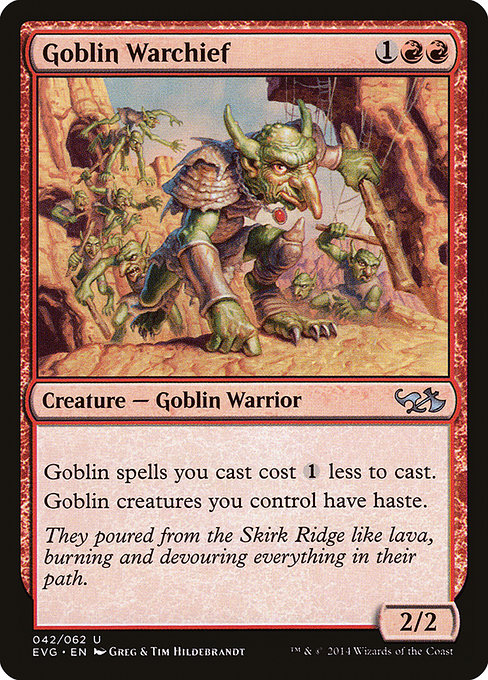 Goblin Warchief (42) [Duel Decks Anthology: Elves vs. Goblins]