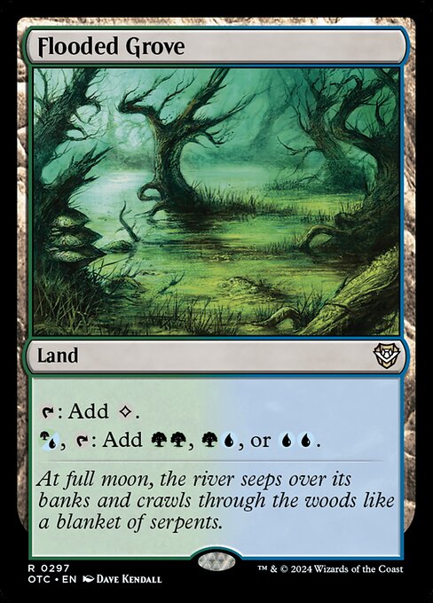 Flooded Grove (297) [Outlaws of Thunder Junction Commander]
