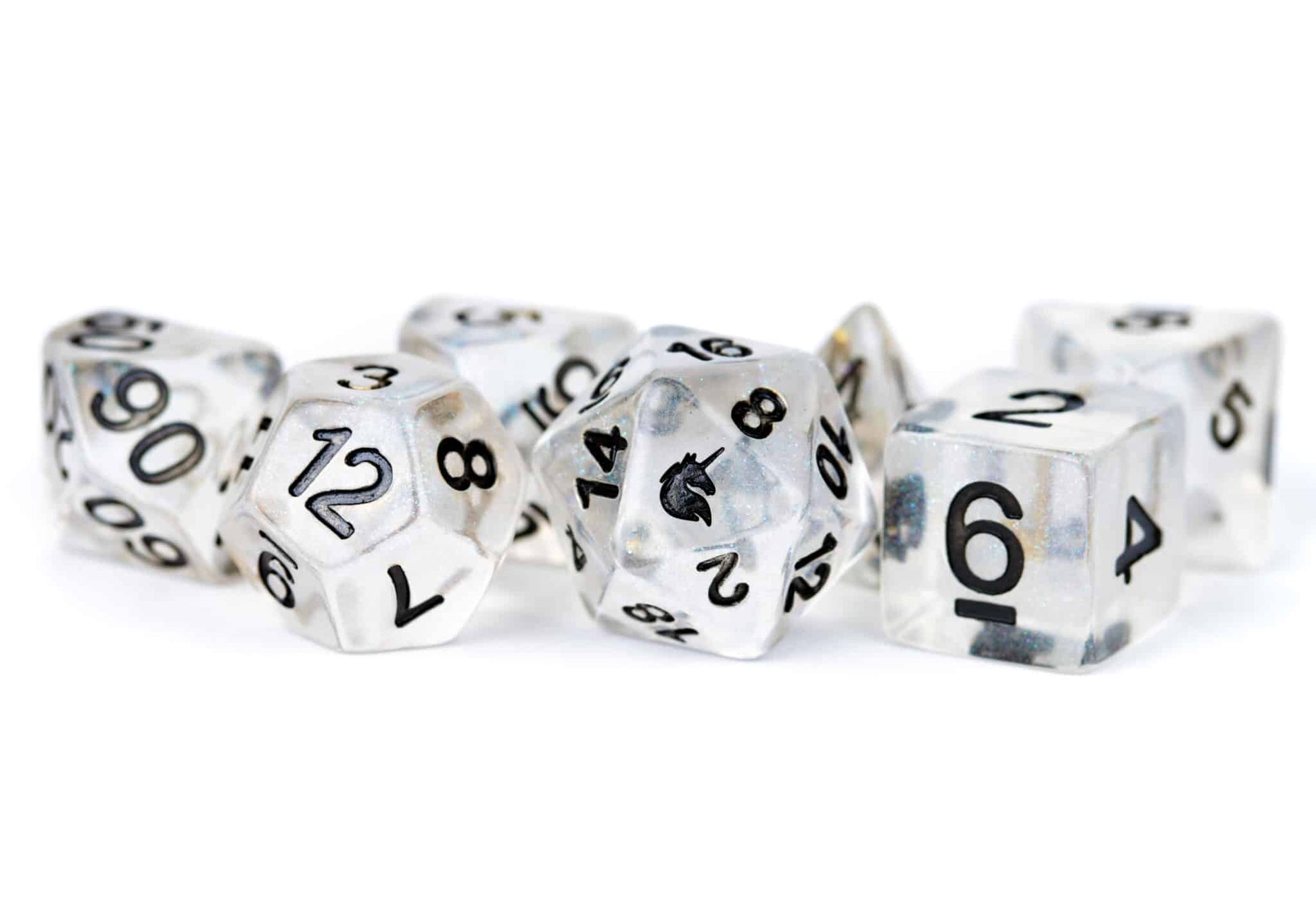 MDG Unicorn Ice Resin Dice 7 Piece image 0