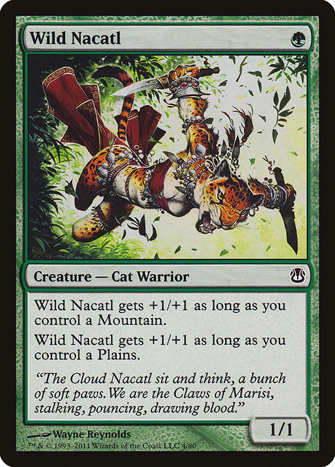 Wild Nacatl (4) [Duel Decks: Ajani vs. Nicol Bolas]