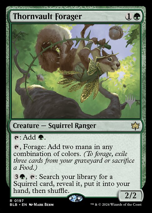 Thornvault Forager (197p) [Bloomburrow Promos]