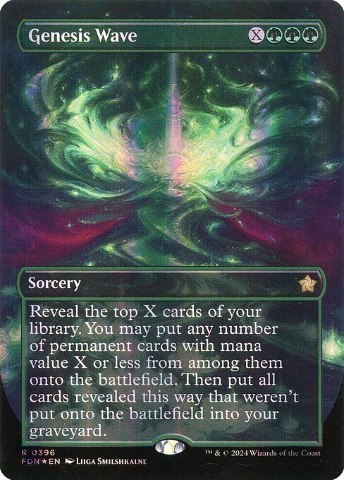 Genesis Wave (Borderless) (Mana Foil) (396) [Foundations]