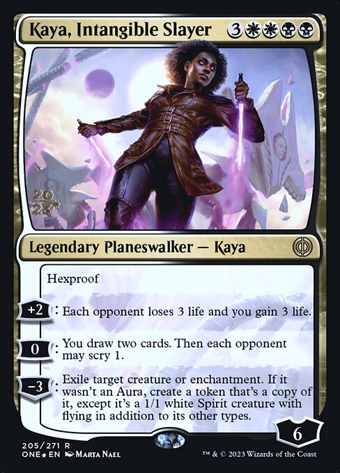 Kaya, Intangible Slayer (205s) [Phyrexia: All Will Be One Promos]