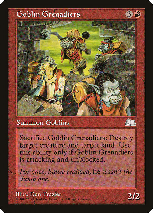 Goblin Grenadiers (104) [Weatherlight]