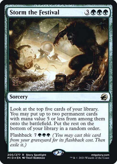 Storm the Festival (200s) [Innistrad: Midnight Hunt Promos]