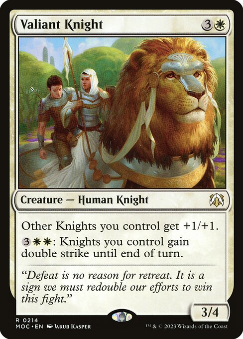 Valiant Knight (214) [March of the Machine Commander]