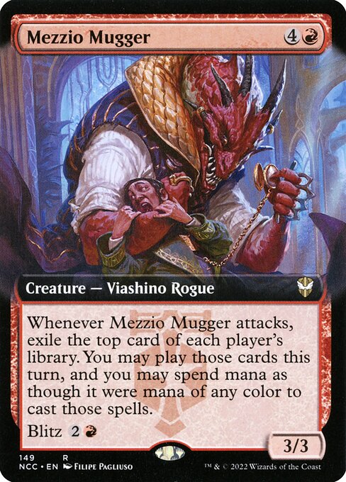 Mezzio Mugger (149) [New Capenna Commander] [Extended Art]
