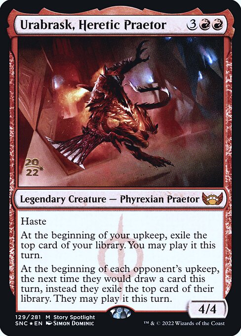 Urabrask, Heretic Praetor (129s) [Streets of New Capenna Promos]