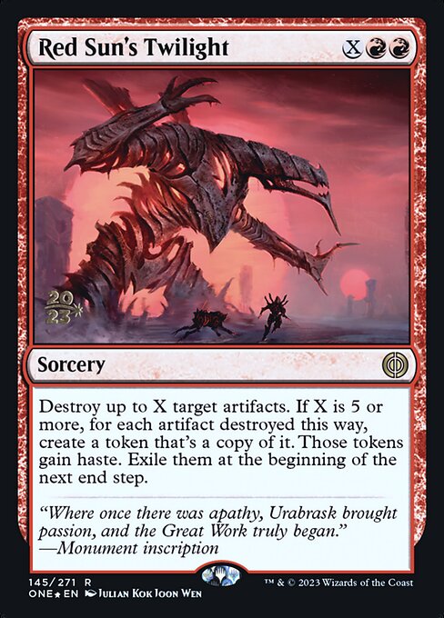 Red Sun's Twilight (145s) [Phyrexia: All Will Be One Promos]