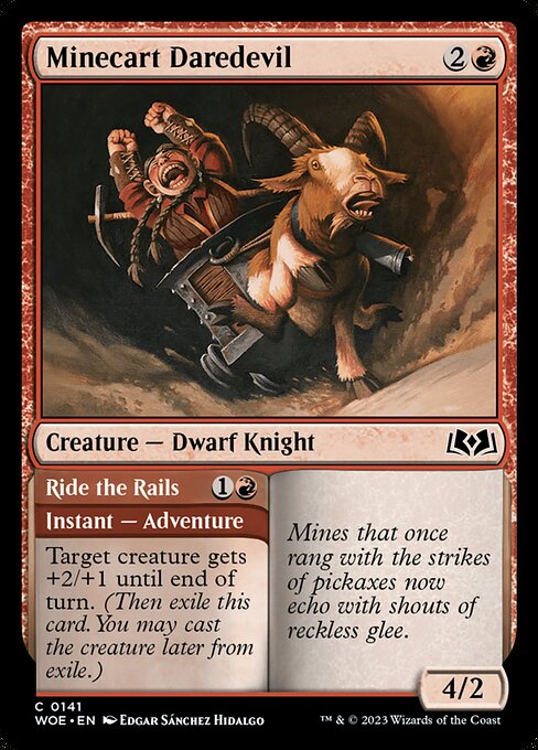 Minecart Daredevil // Ride the Rails (141) [Wilds of Eldraine]