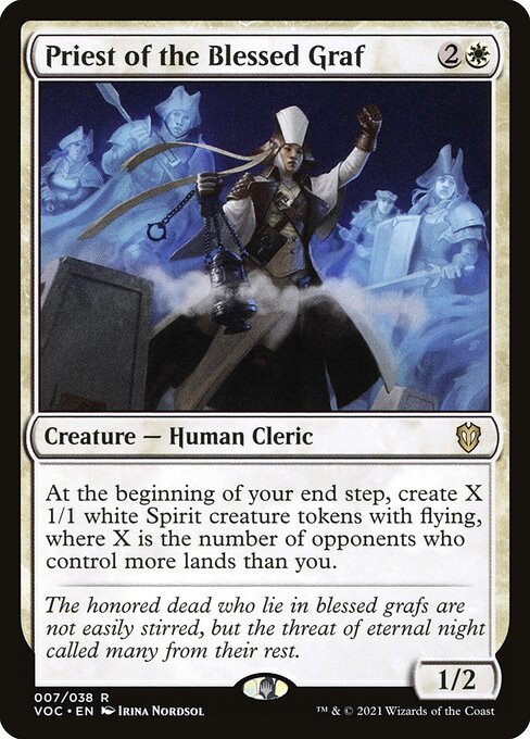 Priest of the Blessed Graf (7) [Crimson Vow Commander]