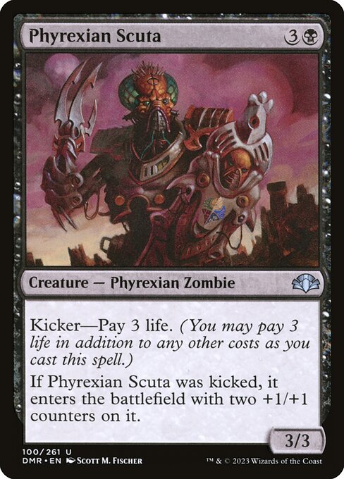 Phyrexian Scuta (100) [Dominaria Remastered]