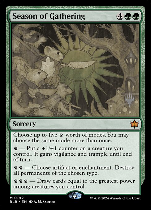 Season of Gathering (192p) [Bloomburrow Promos]