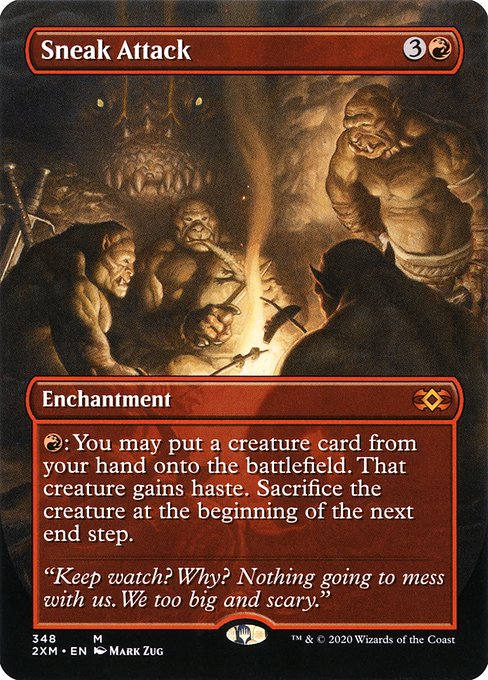 Sneak Attack (348) [Double Masters] [Borderless]
