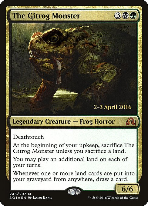 The Gitrog Monster (245s) [Shadows over Innistrad Promos]