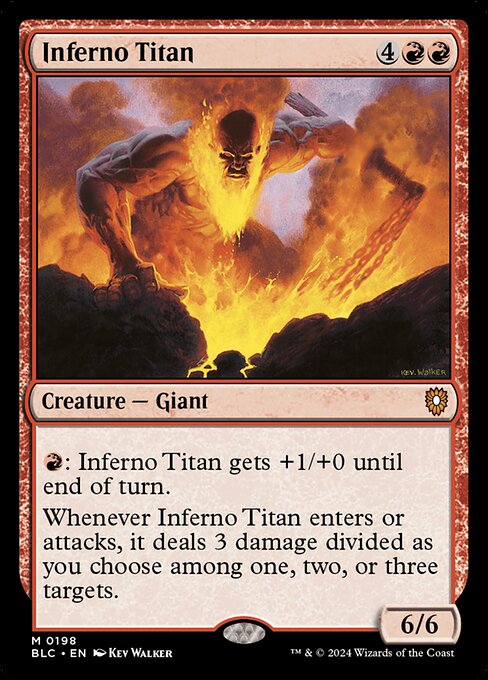 Inferno Titan (198) [Bloomburrow Commander]