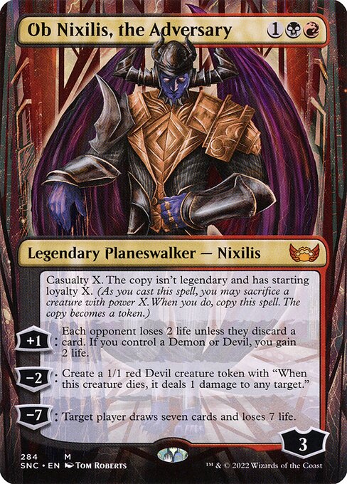 Ob Nixilis, the Adversary (284) [Streets of New Capenna] [Borderless]