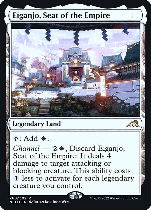 Eiganjo, Seat of the Empire (268s) [Kamigawa: Neon Dynasty Promos]