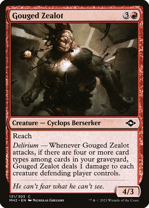Gouged Zealot (131) [Modern Horizons 2]