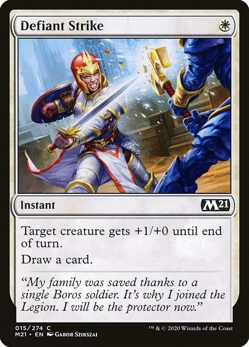 Defiant Strike (15) [Core Set 2021]