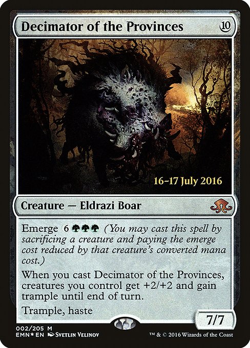 Decimator of the Provinces (2s) [Eldritch Moon Promos]