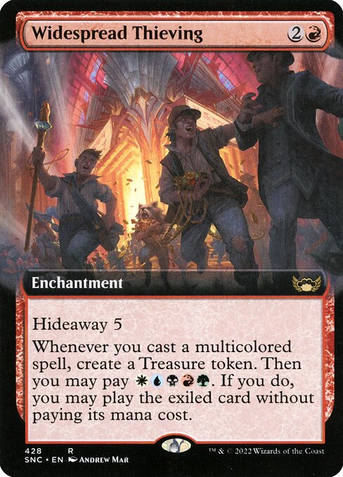 Widespread Thieving (428) [Streets of New Capenna] [Extended Art]