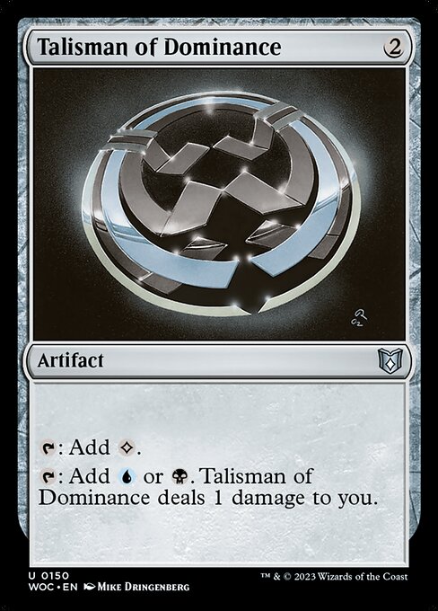Talisman of Dominance (150) [Wilds of Eldraine Commander]