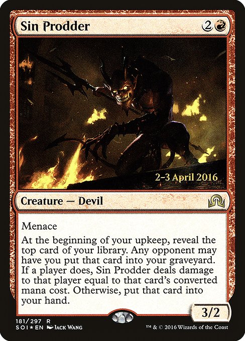 Sin Prodder (181s) [Shadows over Innistrad Promos]