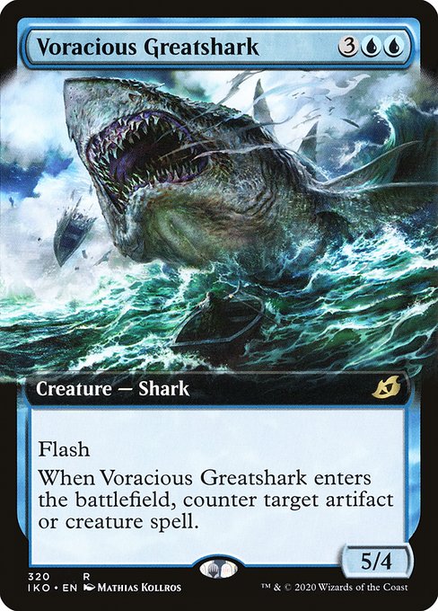 Voracious Greatshark (320) [Ikoria: Lair of Behemoths] [Extended Art]