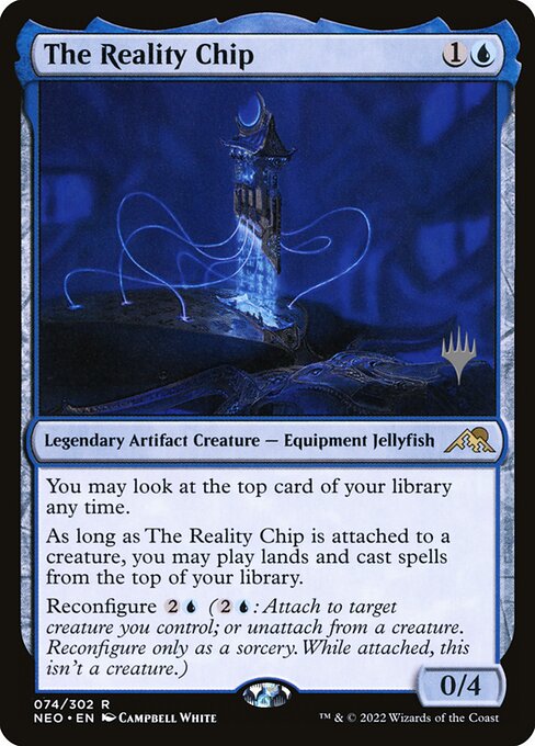 The Reality Chip (74p) [Kamigawa: Neon Dynasty Promos]