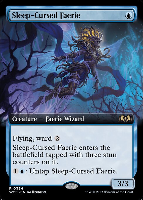 Sleep-Cursed Faerie (334) [Wilds of Eldraine] [Extended Art]