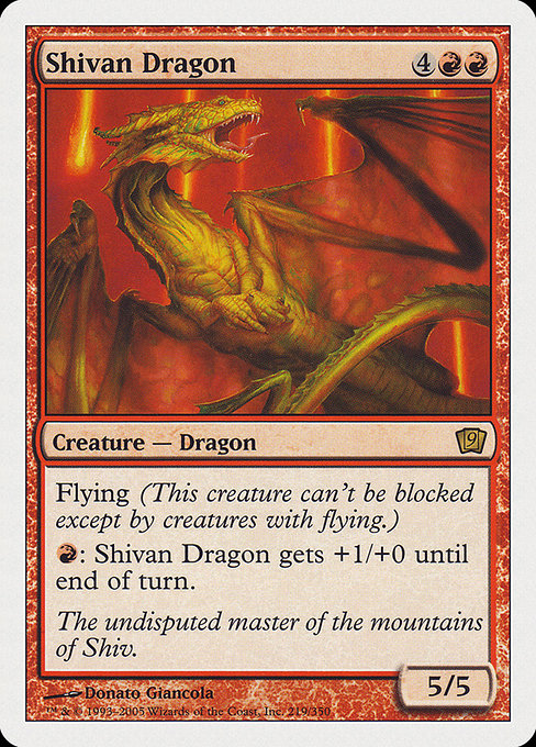 Shivan Dragon (219) [Ninth Edition]