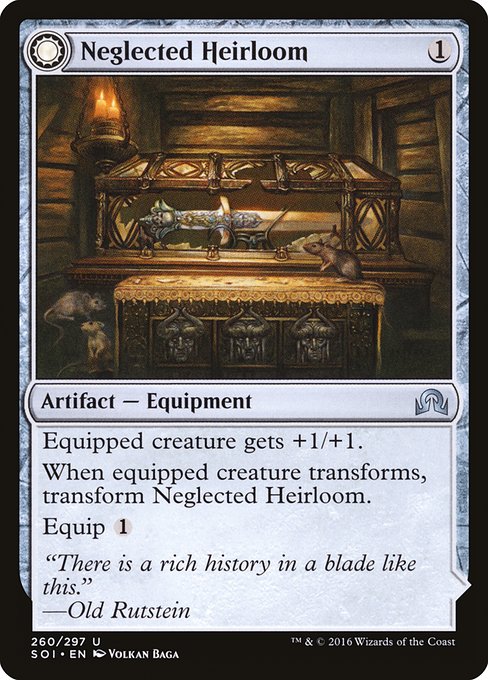 Neglected Heirloom // Ashmouth Blade (260) [Shadows over Innistrad]