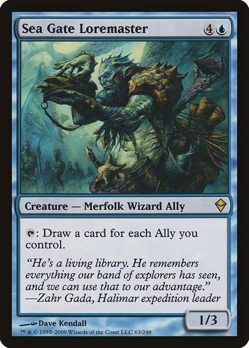 Sea Gate Loremaster (63) [Zendikar]