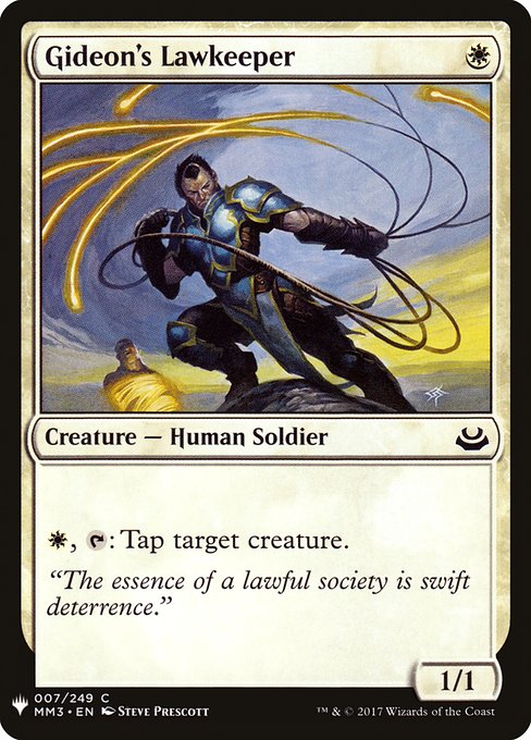 Gideon's Lawkeeper (MM3-7) [The List]