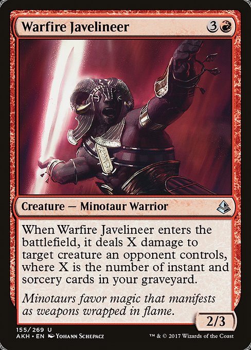 Warfire Javelineer (155) [Amonkhet]