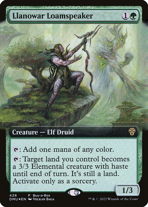 Llanowar Loamspeaker (428) [Dominaria United] [Extended Art]