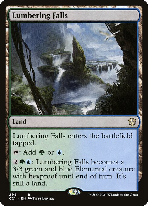 Lumbering Falls (299) [Commander 2021]