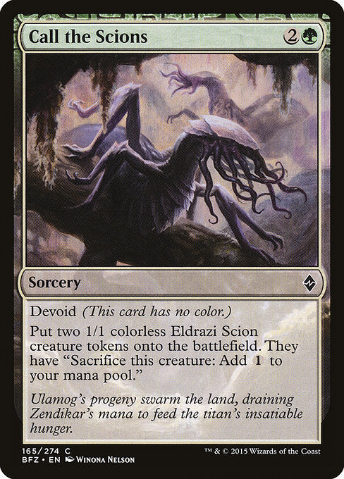 Call the Scions (165) [Battle for Zendikar]
