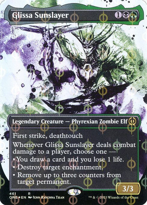 Glissa Sunslayer (461) [Phyrexia: All Will Be One] [Showcase, Borderless]