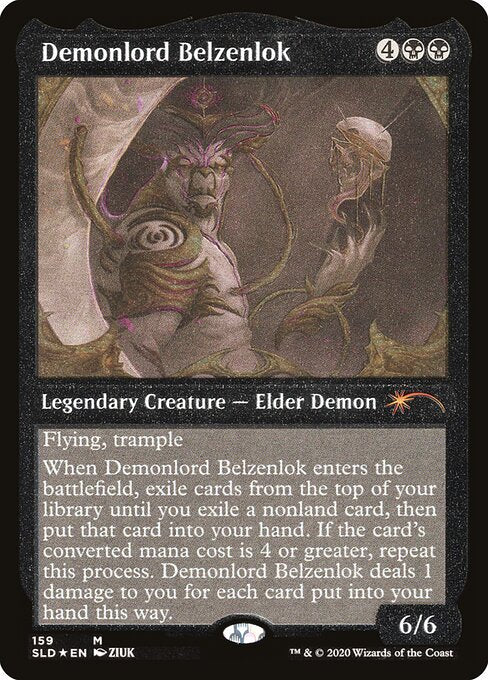 Demonlord Belzenlok (159★) [Secret Lair Drop] [Etched]