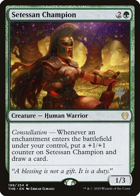 Setessan Champion (198p) [Theros Beyond Death Promos]