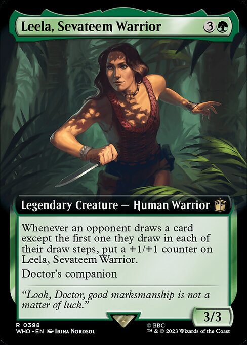 Leela, Sevateem Warrior (398) [Doctor Who] [Extended Art]
